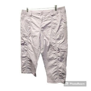 Women's Lavender Cargo Capris